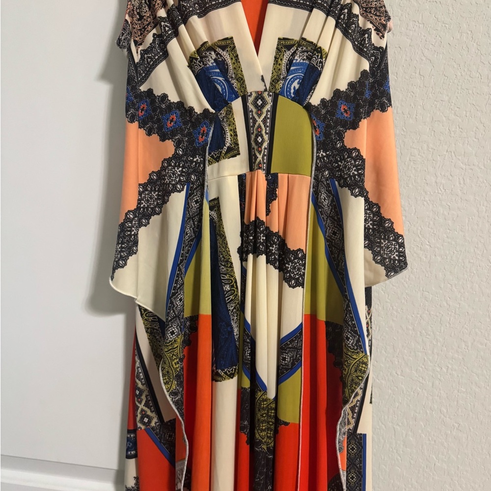 Boston Proper Vibrant Patterned Maxi Dress